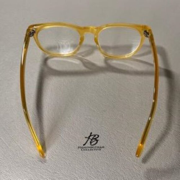 SPEKTRE MEMENTO AUDERE SEMPER ACETATE EYEGLASS FRAMES YELLOW 51-20-150 NEW* - Picture 8 of 16